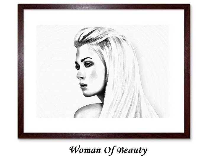 Woman Of Beauty Framed Print